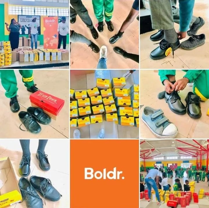 Making A Difference With Socks and Shoes Collage